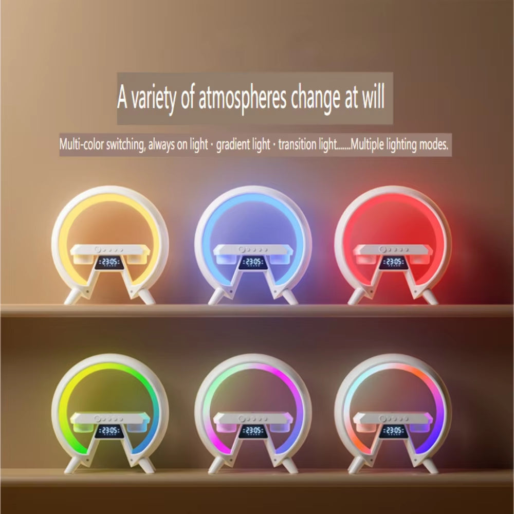 LED Alarm Clock Speaker Charger