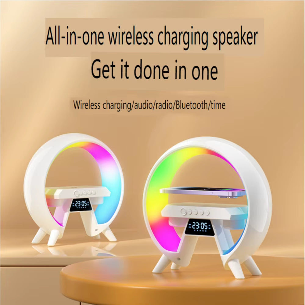 LED Alarm Clock Speaker Charger