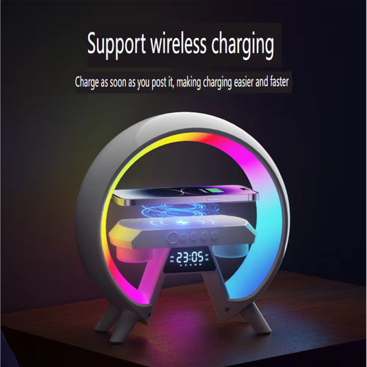 LED Alarm Clock Speaker Charger