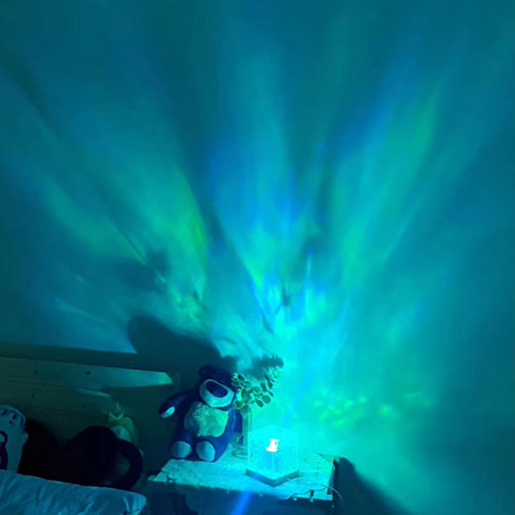 Ocean Wave Projector Light,16 Colors Midnight Aura Lamp with Touch Control Aurora Glow Lamp Light Projector for Home Office Bar