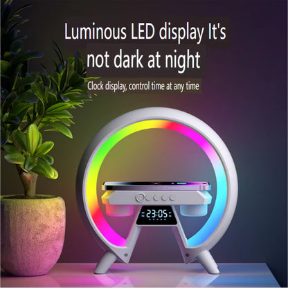 LED Alarm Clock Speaker Charger